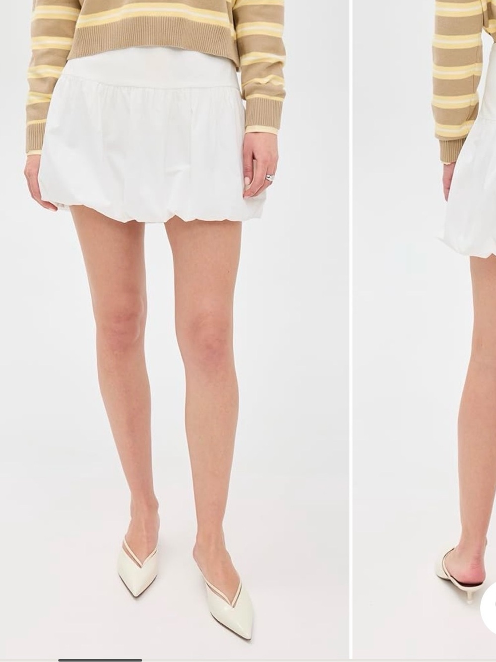 WAYF bubble mini skirt